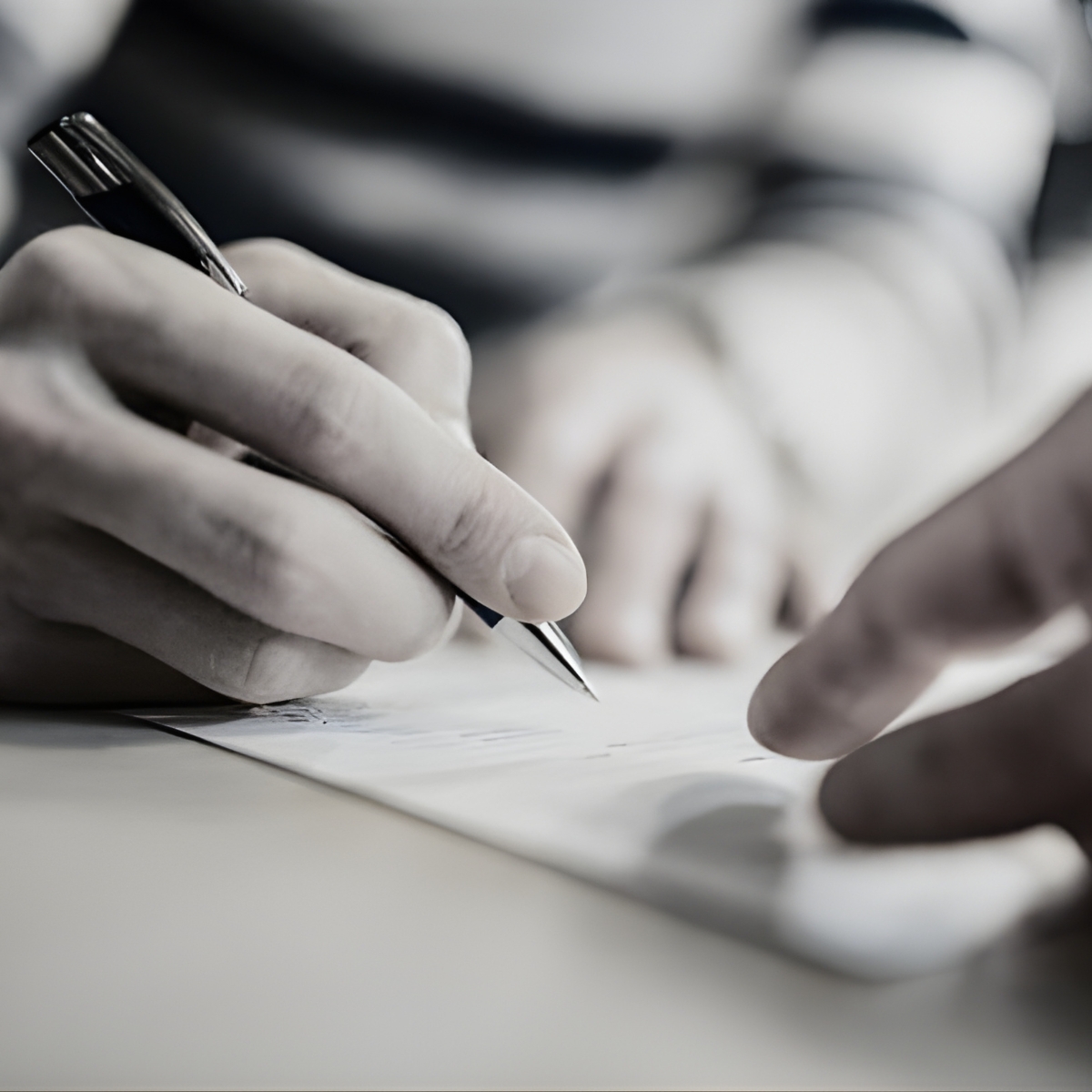 Professional document signing with pen